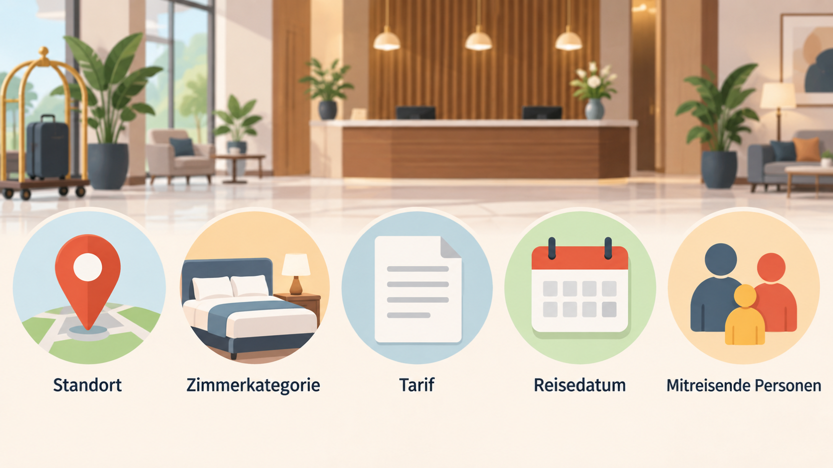 Den Vergleich von Hotelketten als reiseabhängige Auswahl einführen: Markenangaben geben Orientierung, die konkrete Buchung entscheidet über die Eignung.