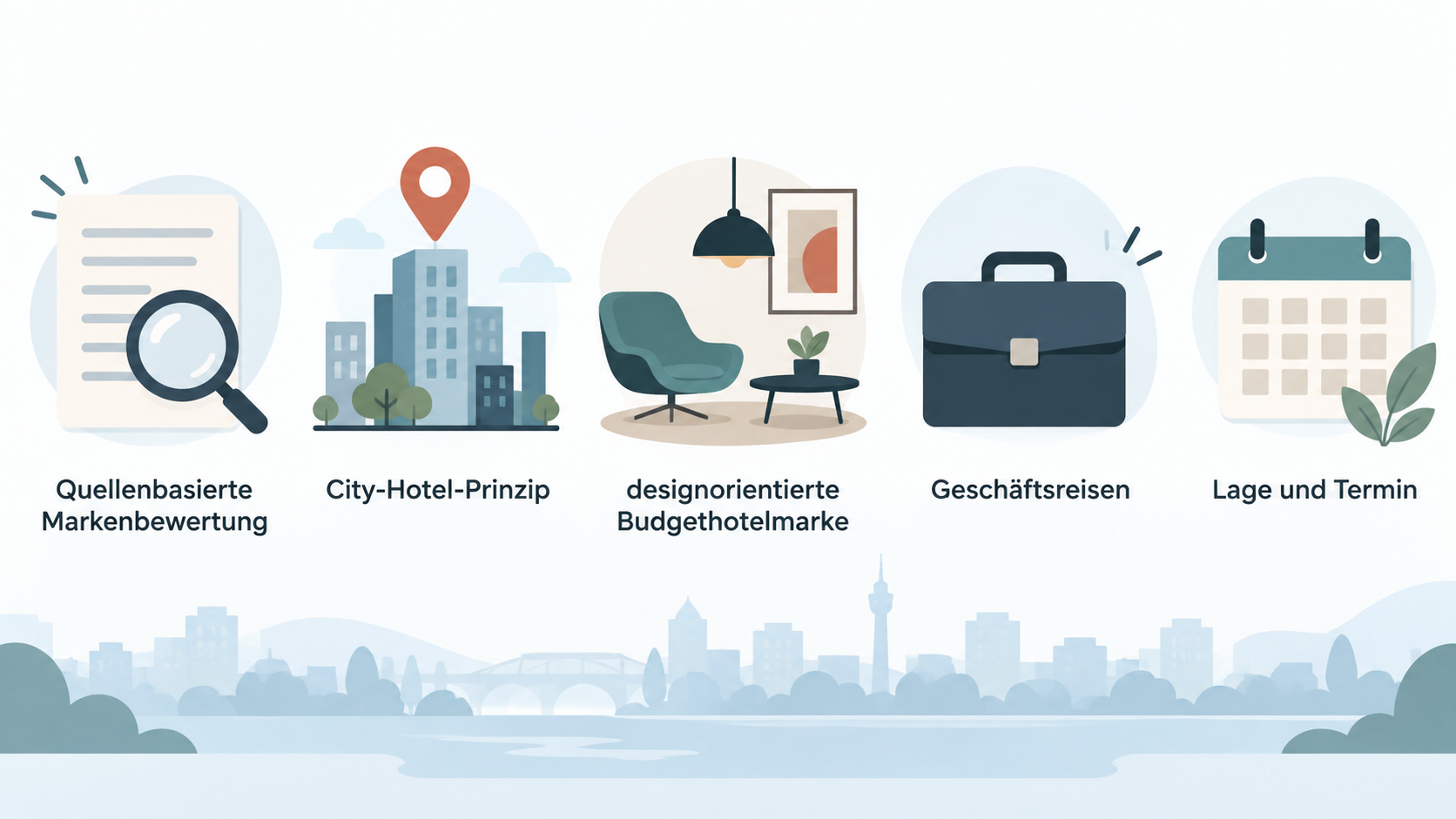 Introduce Motel One’s stated European city-hotel concept for business trips and city breaks.