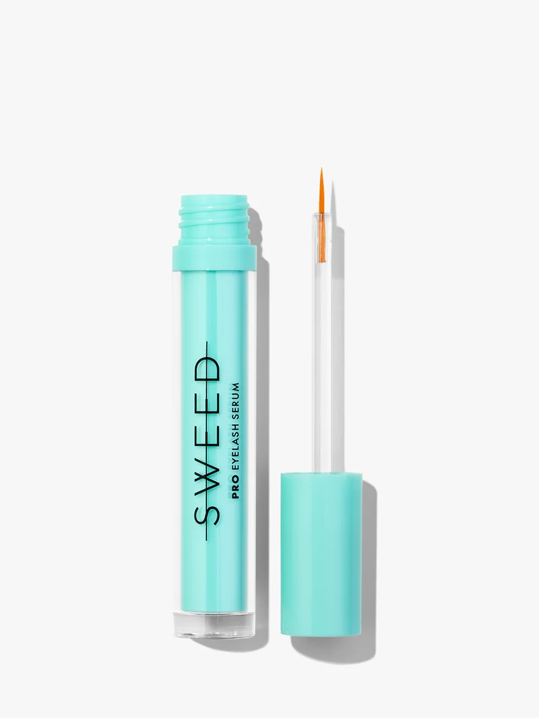 Show the breadth of Sweed Beauty's storefront range at a glance, from lash and brow serums to makeup and tools